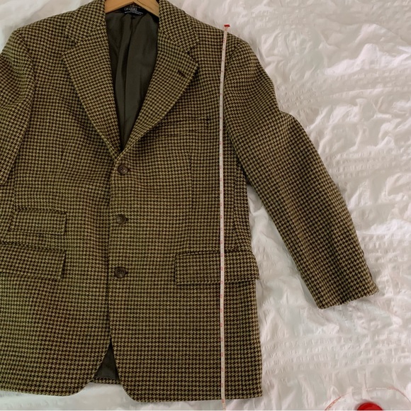 Vintage Polo Ralph Lauren Brown Tweed Blazer - Picture 9 of 12